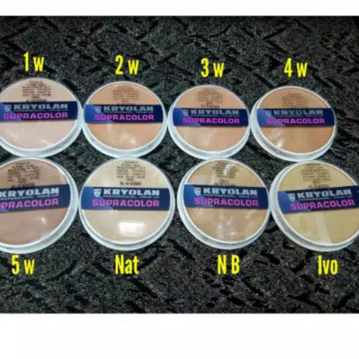 Paling dicari--Faundation supracolor kryolan original 100% / alas bedak kryolan / krayolan alas