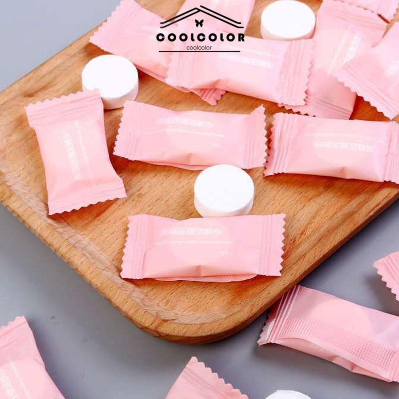 COD❤️Cleansing Wipes Portable Mini Kartun Lucu Untuk Pembersih Makeup- cl