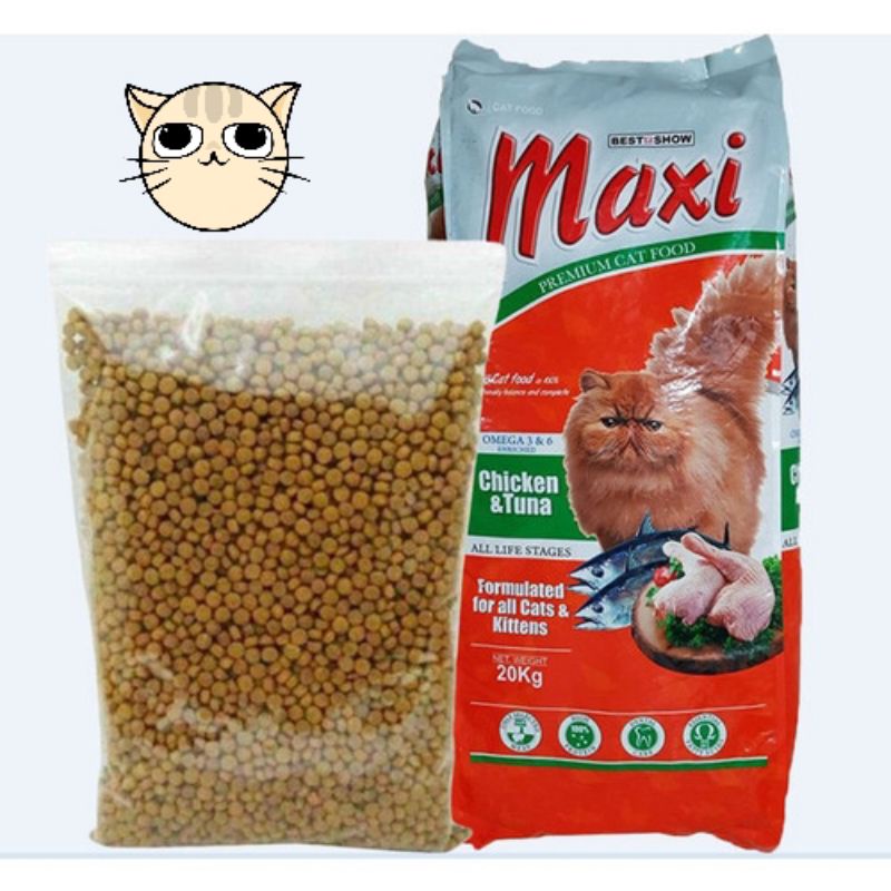 makanan kucing maxi