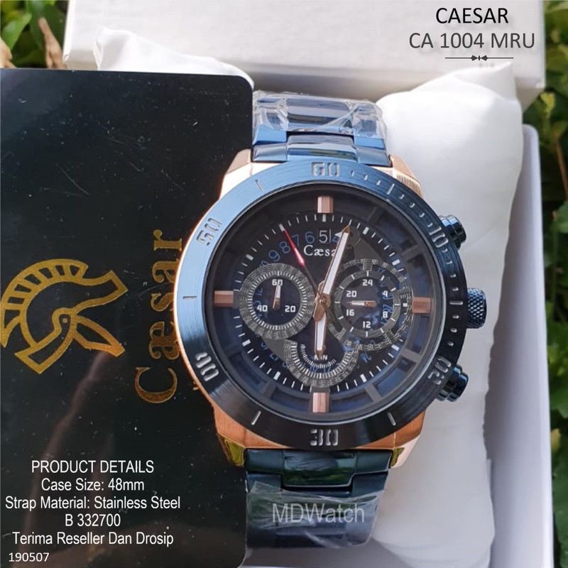 Jual Jam Tangan Pria Caesar Ca 1004 Crono Aktif Tanggal Aktif Original