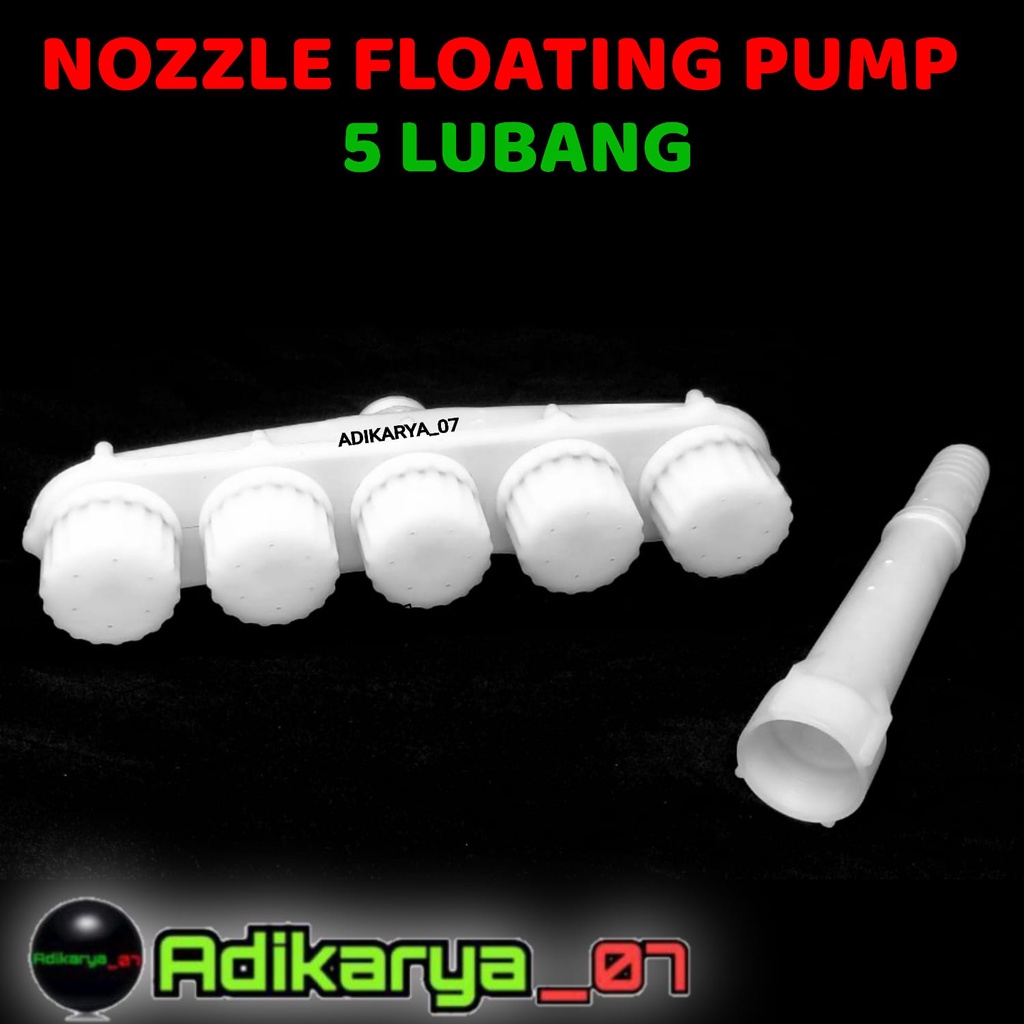 Nozzle Sprayer 5 Lubang Floating Pump Mesin Siram Bawang Merah Nozzle Irigasi Alat Siram Tanaman Sem