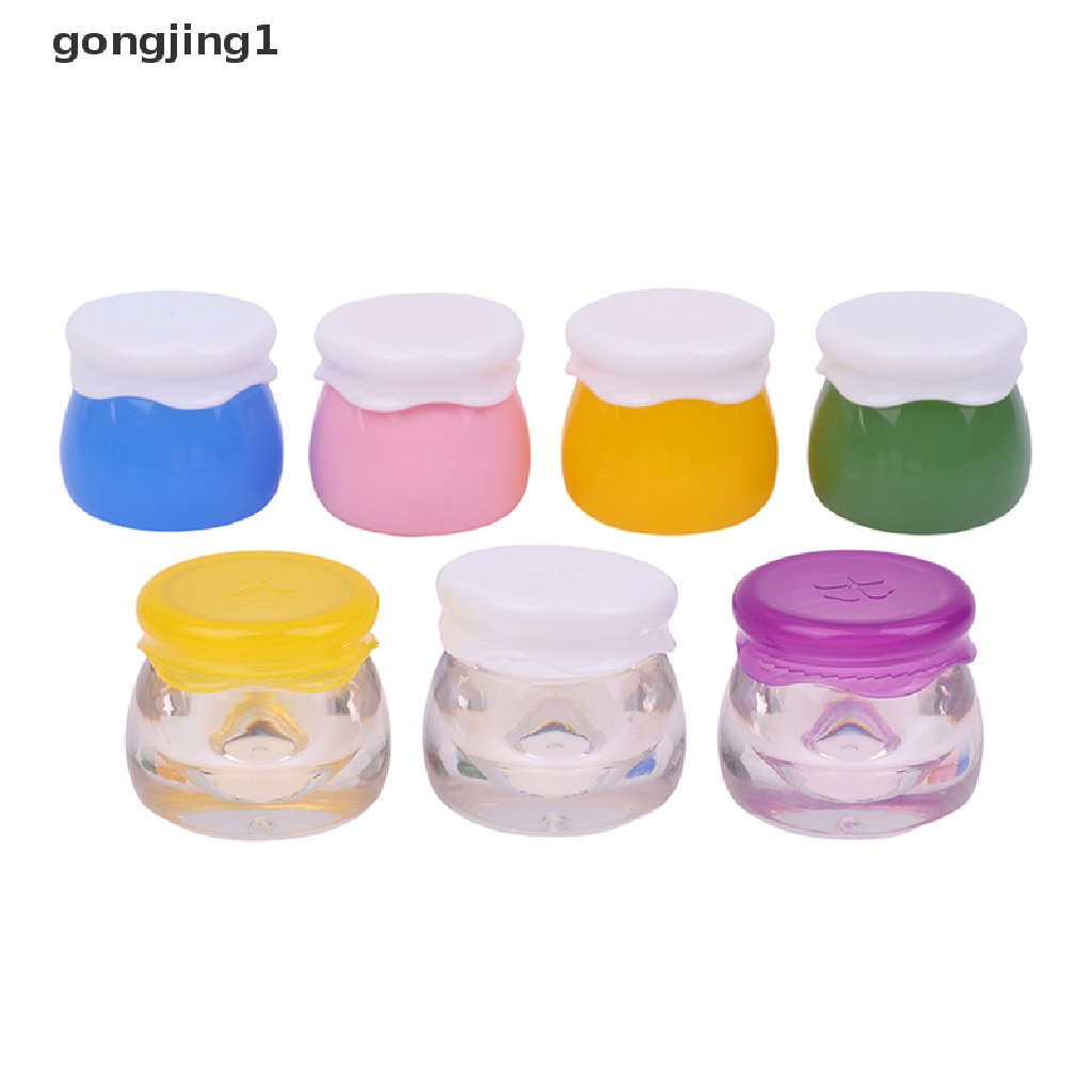 Ggg 1Pc Toples Selai Akrilik Transparan Botol Krim Wajah Wadah Bumbu Portable ID