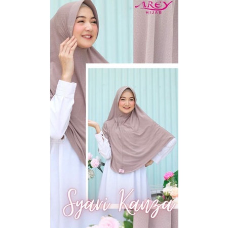 Jilbab instan Bergo jersey Syari KANZA Ori Arey