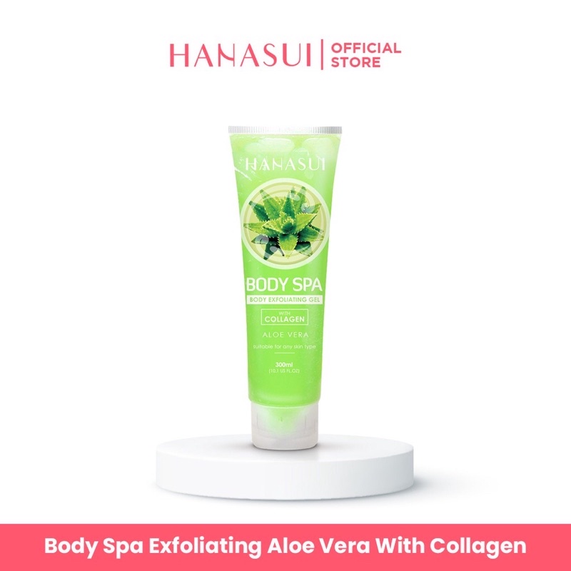 Jual HANASUI Body Spa Exfoliating Gel Aloe Vera With Collagen Shopee