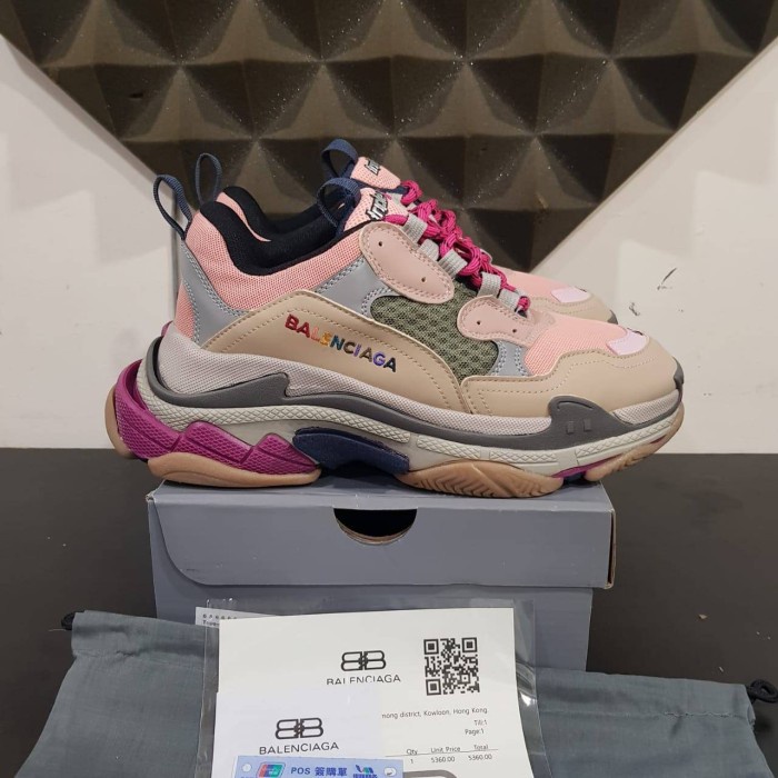 Sneakers Balenciaga Triple S Pink Wolf Grey Sneakers Branded