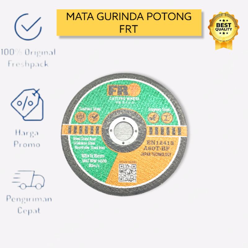 BATU GURINDA GERINDA POTONG BESI MATA CUTTING WHEEL FRT 4&quot;