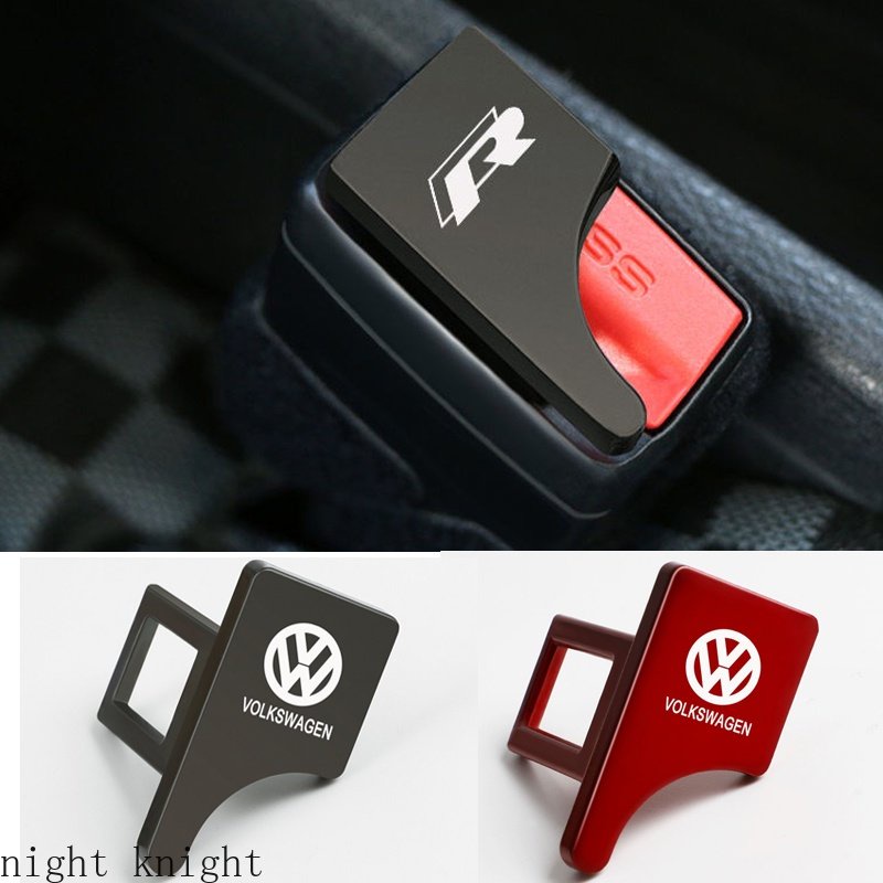 Untuk Volkswagen Concealed Car Safety Buckle Clip Seat Belt Plug Polo Arteon Allspace Jetta Golf mk6 mk7 VW Kumbang Passat b7 Vento