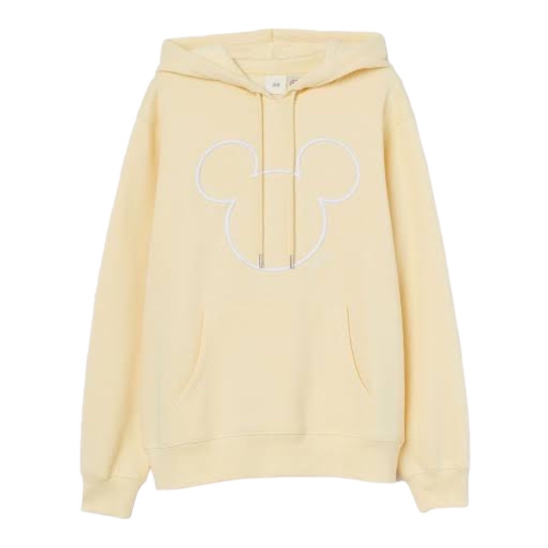 ( 8.8 ) Hoodie H&amp;M Wanita Mickey Bordir, Flecee Katun Lembut Tebal, Free Papperbag