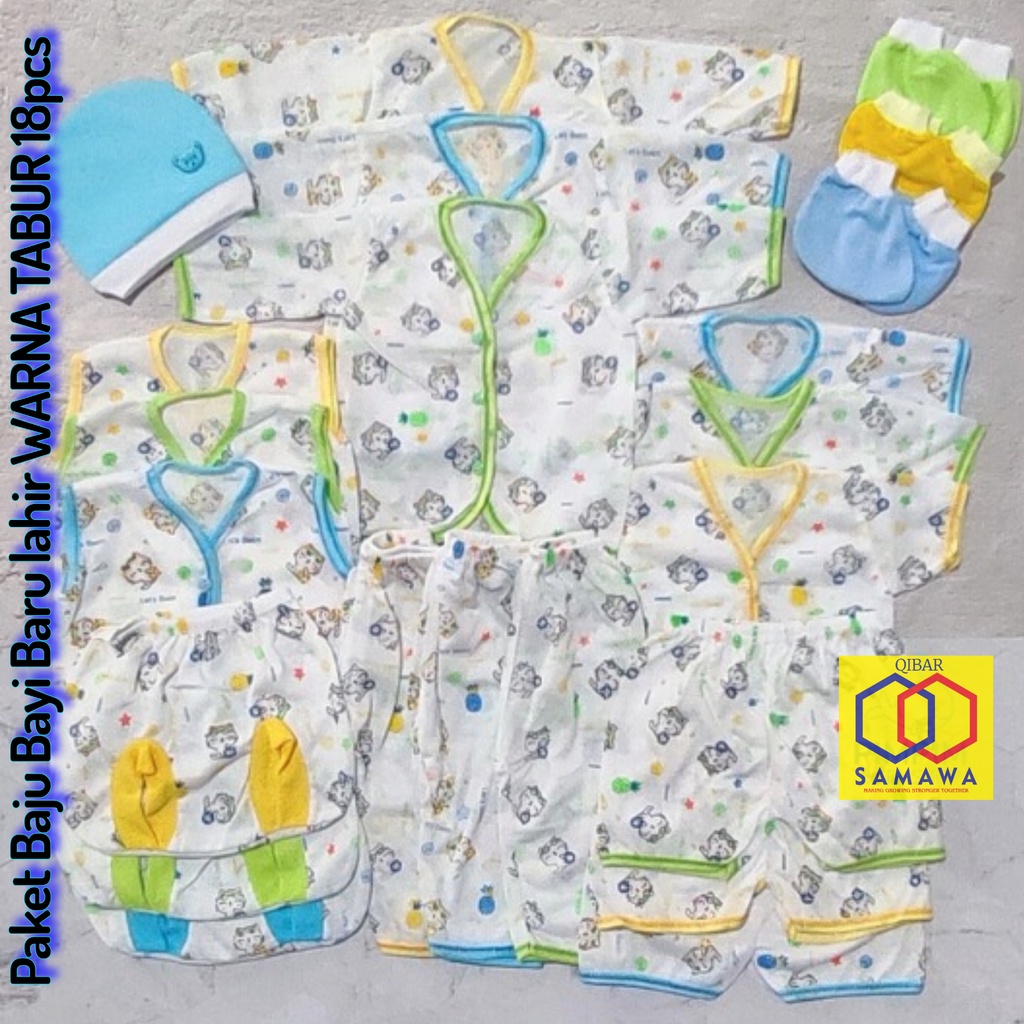 Halus &amp; Lembut Paket 18 pcs Baju Bayi Baru Lahir Komplit, Hemat, Nyaman.