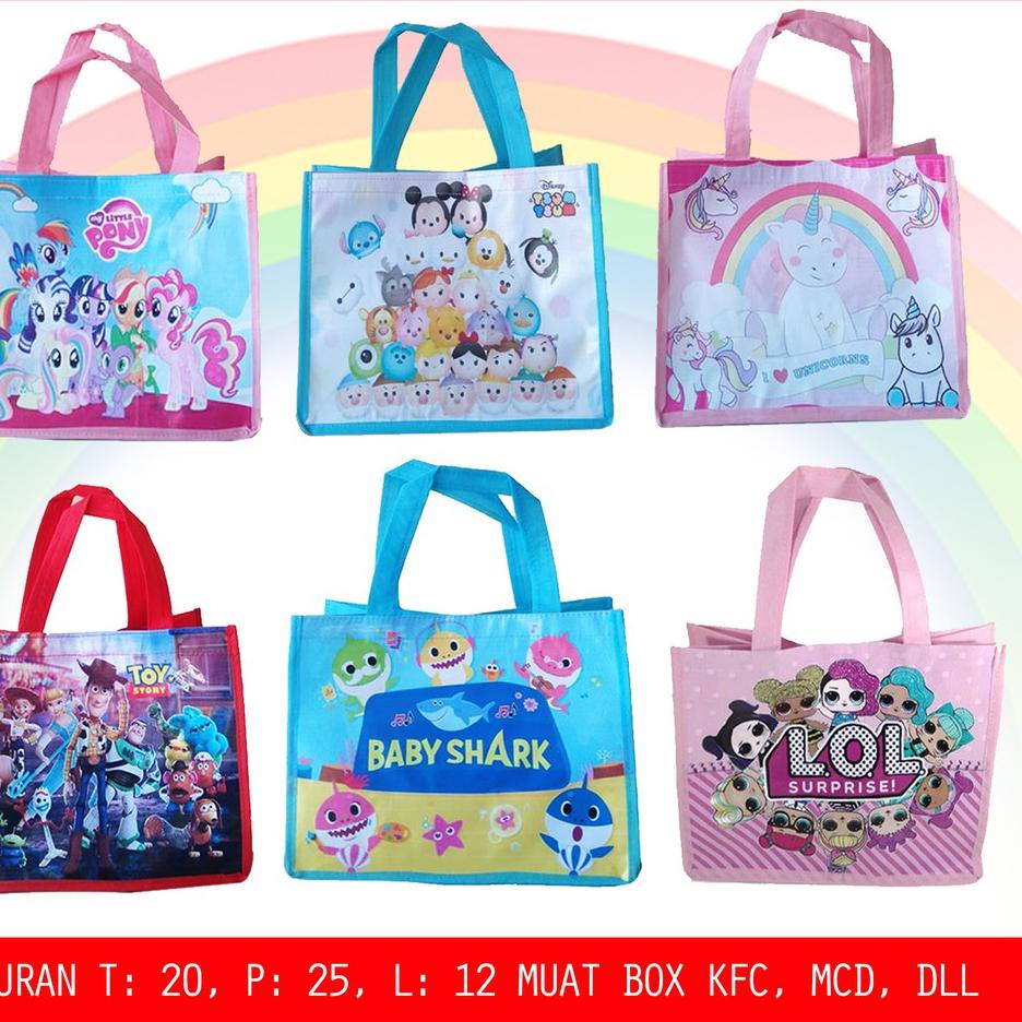 

(A-1&2✔) Tas Ultah / Tas Ulang tahun Anak / Goodie Bag siap dikirim