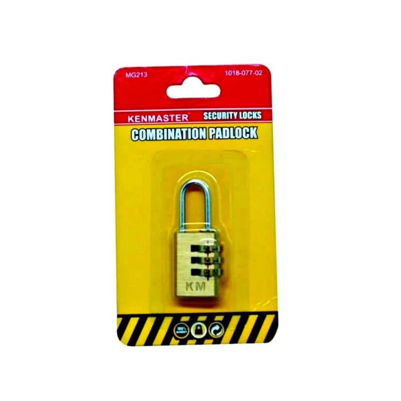 Gembok Kombinasi KENMASTER MG-213 ( CL 201 ) /  Combination Padlock / Gembok Angka / Gembok Kode