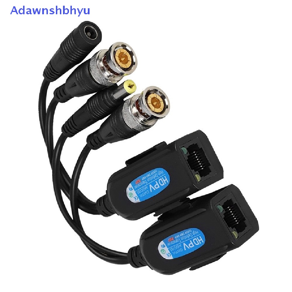 Adhyu 1pasang CCTV Coax BNC Video Power Balun Transceiver Ke CAT5e 6konektor RJ45 ID