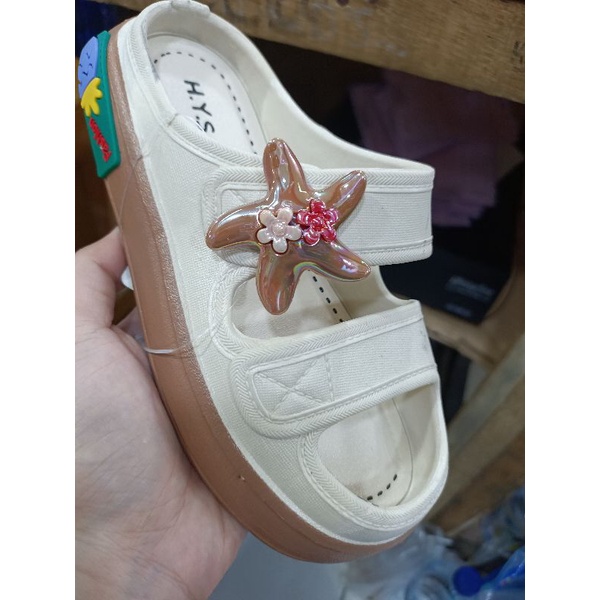 Sandal Wedges Jelly Wanita Anak Motif Bintang Sandal Ban 2 Terbaru 029 / Sandal Anak Terbaru/Sendal Karet Jelly Import HYS 029/Sendal Korea Import