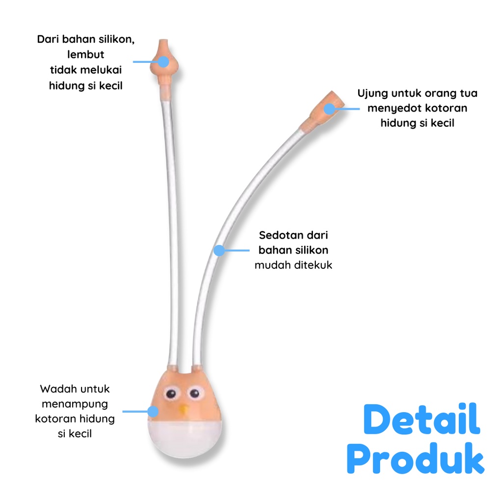 Alat Sedot Ingus Bayi Baby Nasal Aspirator Manual Selang Pembersih Kotoran Hidung Nose Cleaner Penyedot Lendir Perlengkapan Baru Lahir Peralatan Anak Balita Bunbunbabyshop