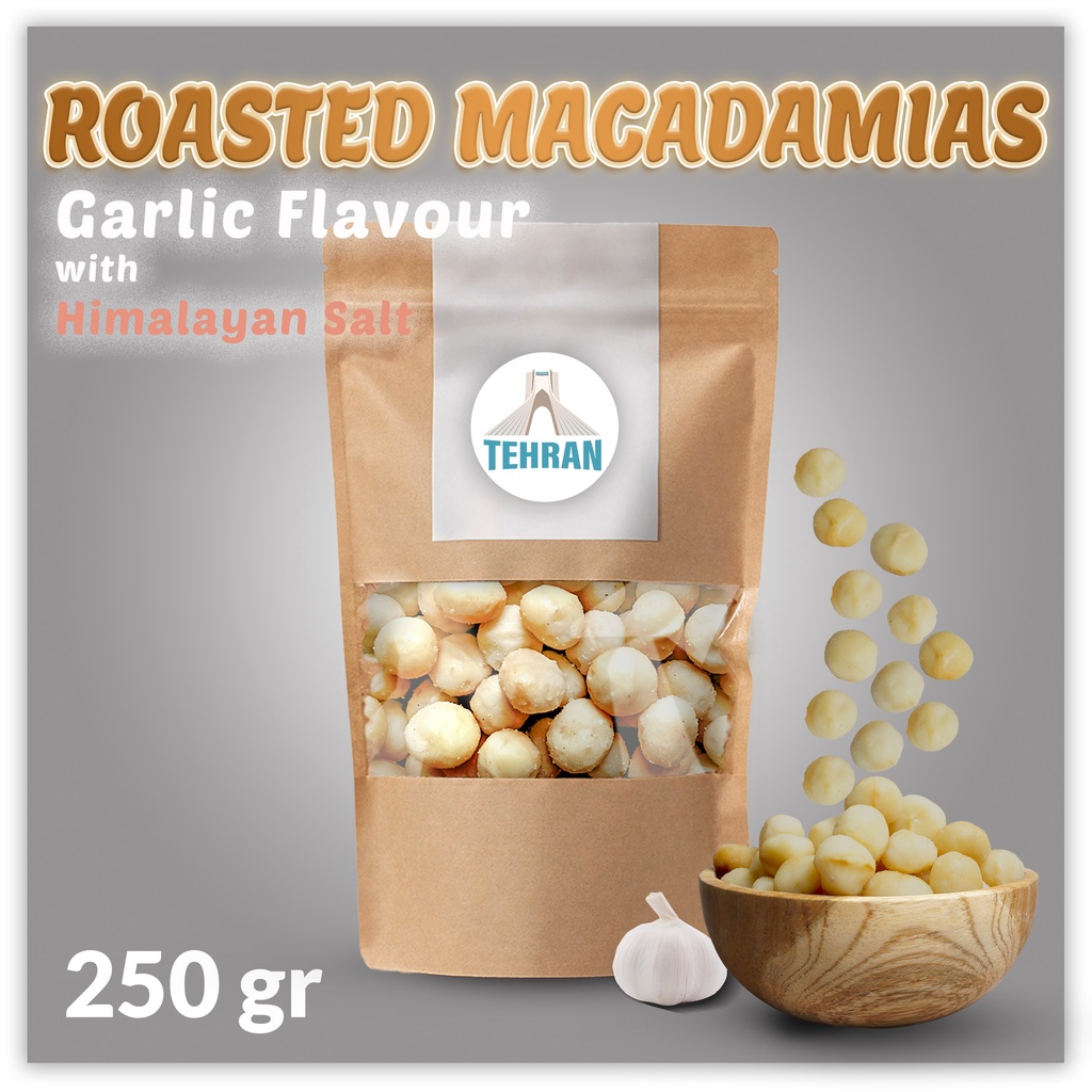 

250gr Roasted Macadamia Garlic Flavour (Macadamia Rasa Bawang)