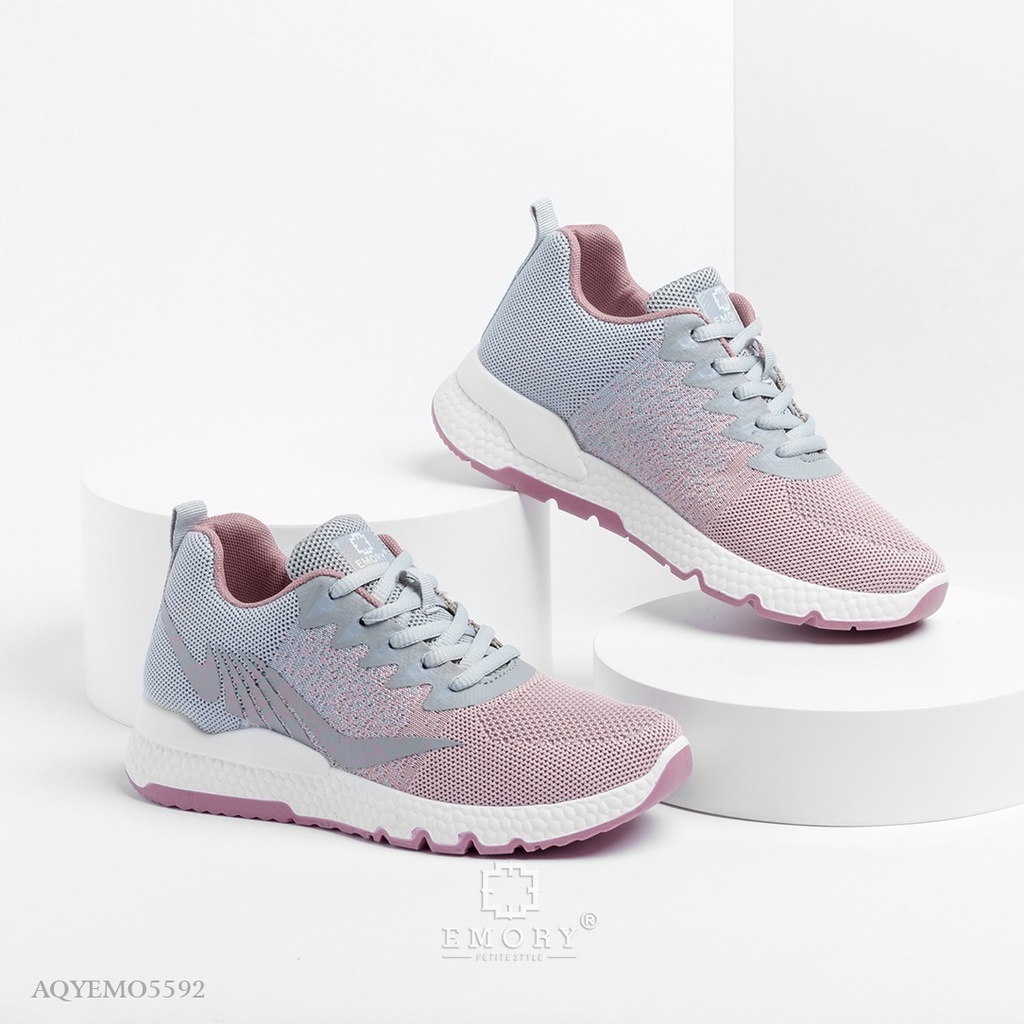 SEPATU SNEAKERS WANITA EMORYSTYLE   Corinna AQYEMO 5592  MB WHITE/PINK