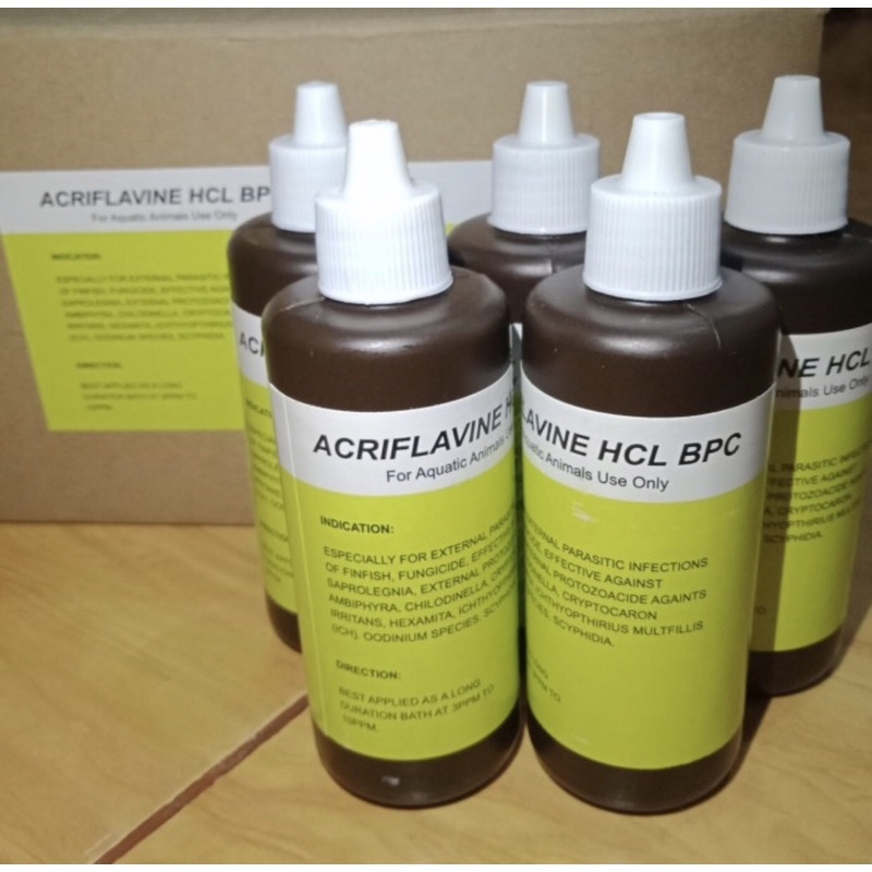 ACRIFLAVINE ACRIVLAVINE HCL BPC 100ML OBAT CAIR IKAN HIAS CUPANG GUPPY