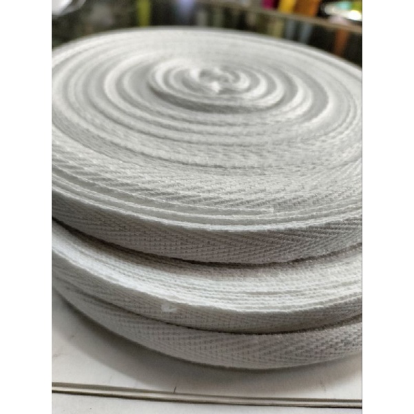 Piterban putih tali guling lebar 1cm roll besar