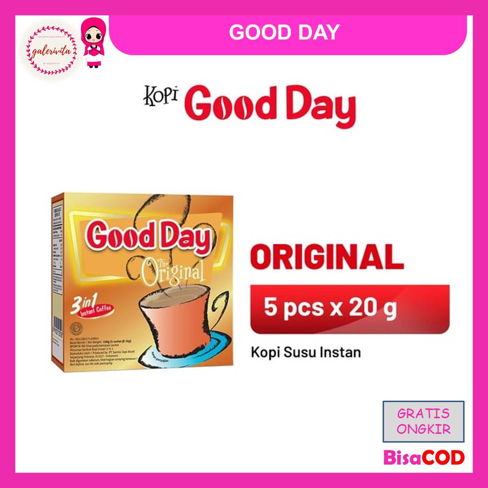 

Good Day The Original 1 Dus ( Isi 5 Pcs x 20 Gram )