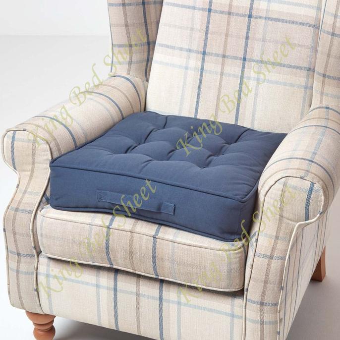 TERMURAH BANTAL DUDUK LESEHAN / BANTAL KURSI BIRU SEDANG /GORDEN JENDELA/GORDEN PINTU/GORDEN BLACKOU