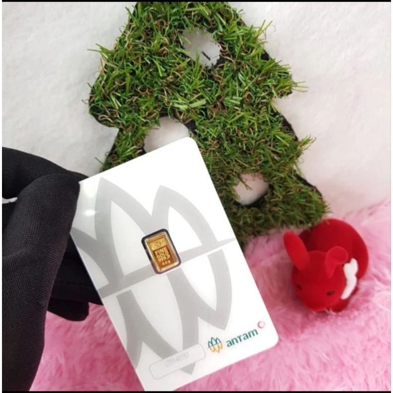 LM 0.5g fine gold 999.9 24K Antm Logam mulia