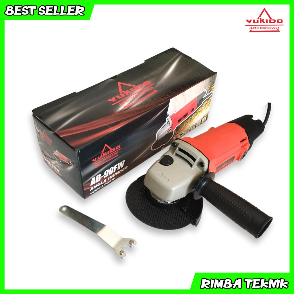 BISA COD Mesin Gerinda Tangan 4 inch YUKIDO Angle Grinder AB-90FW Murah