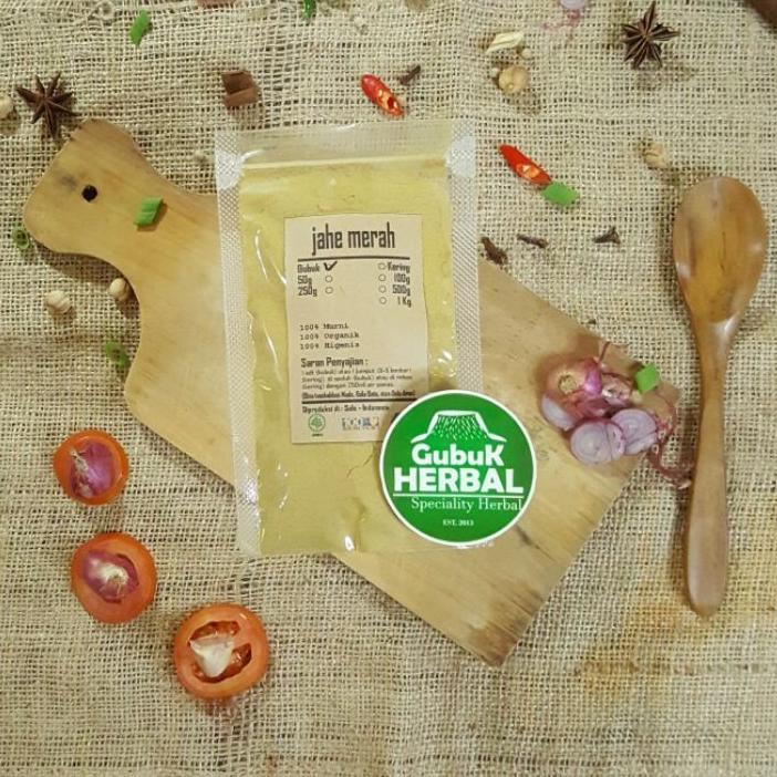 

ハ JAHE MERAH BUBUK 100 GRAM SUPER PEDAS GRADE A - RED GINGER POWDER - BUBUK HALUS - MURNI TANPA GULA Berkualitas