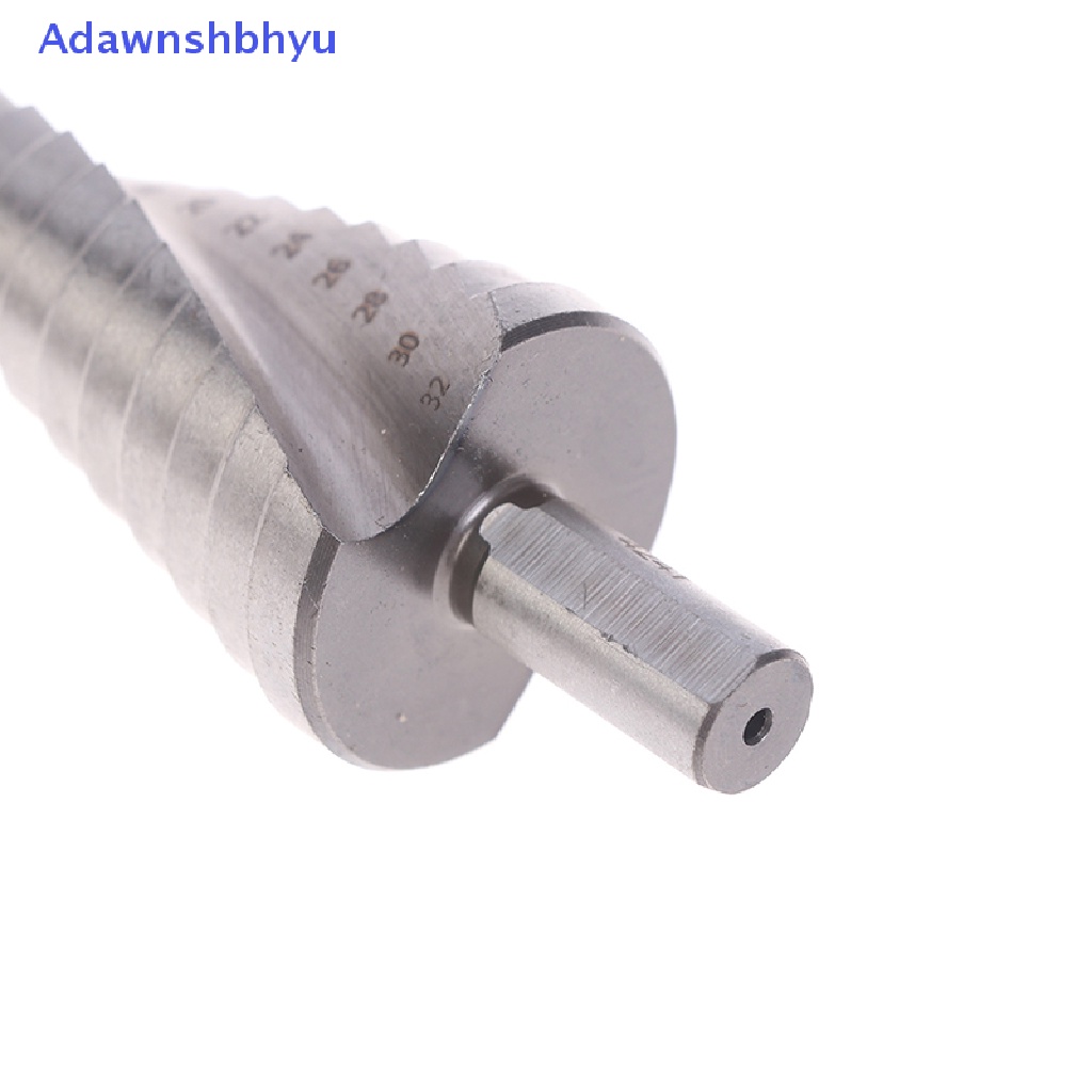Adhyu Hss Step Drill Bit Set 4-12/20/32mm 1/4 &quot;Mata Bor Hex Core Lapis Titanium ID