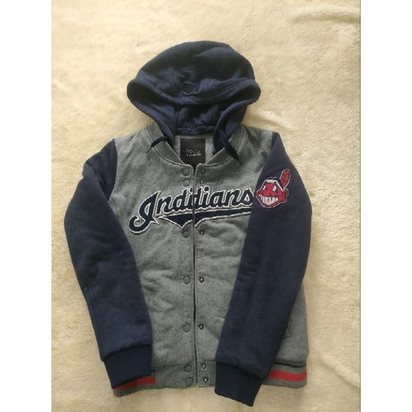 (SOLD)varsity hodie indians MLB / jaket varsity hodie / varsity MLB