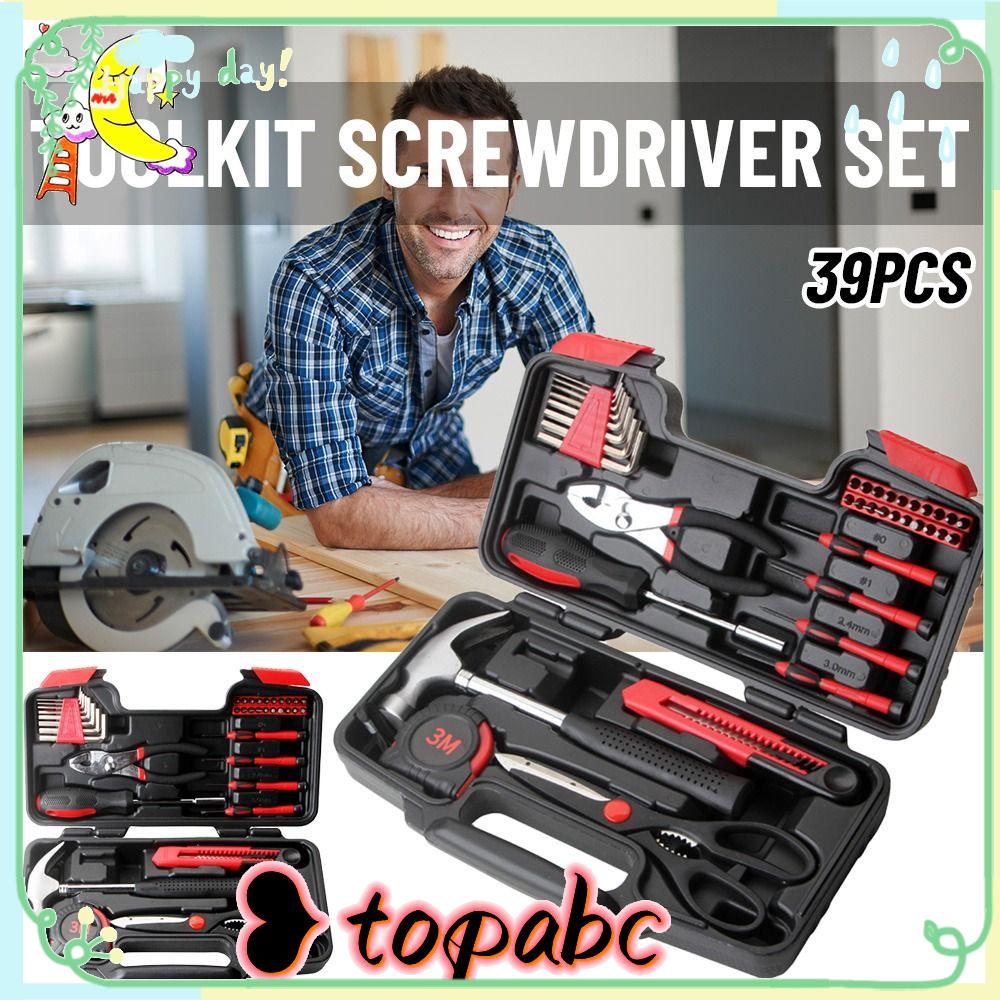 Top 39buahan /Set 39PC Toolkit Obeng Set Alat Penyesuaian Manual Baru Repair Kit Hardware Tools