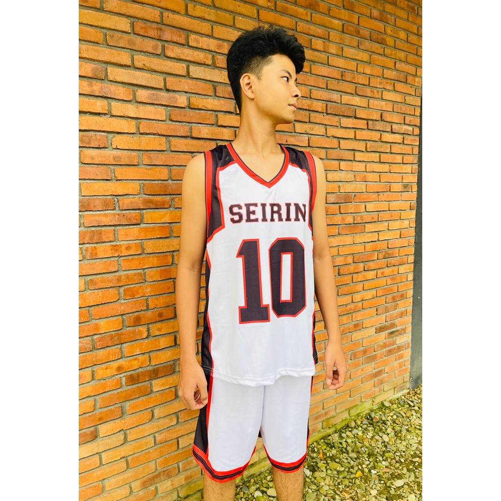 Jersey Seirin WHITE Anime Manga Kuroko No Basket Premium Unisex