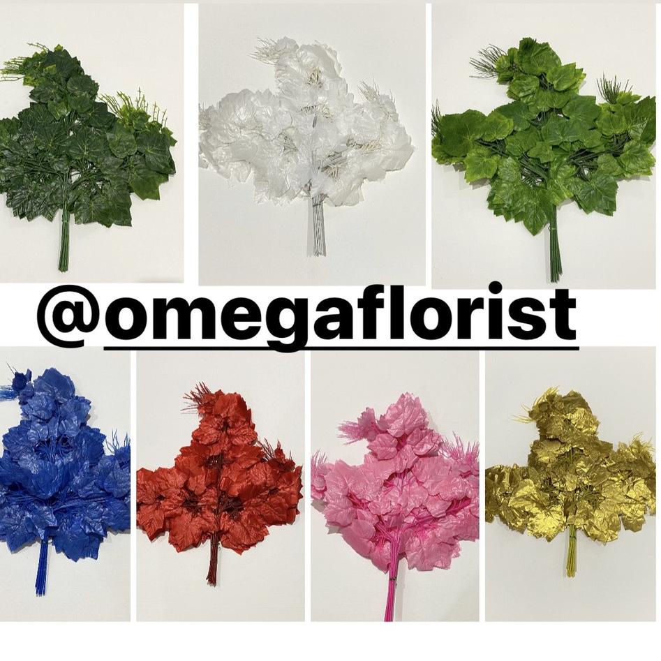 PROMO Daun Anggur Lusinan- Daun Dekorasi/ Daun Artificial / Daun Dekorasi Murah / Daun Plastik / Dau