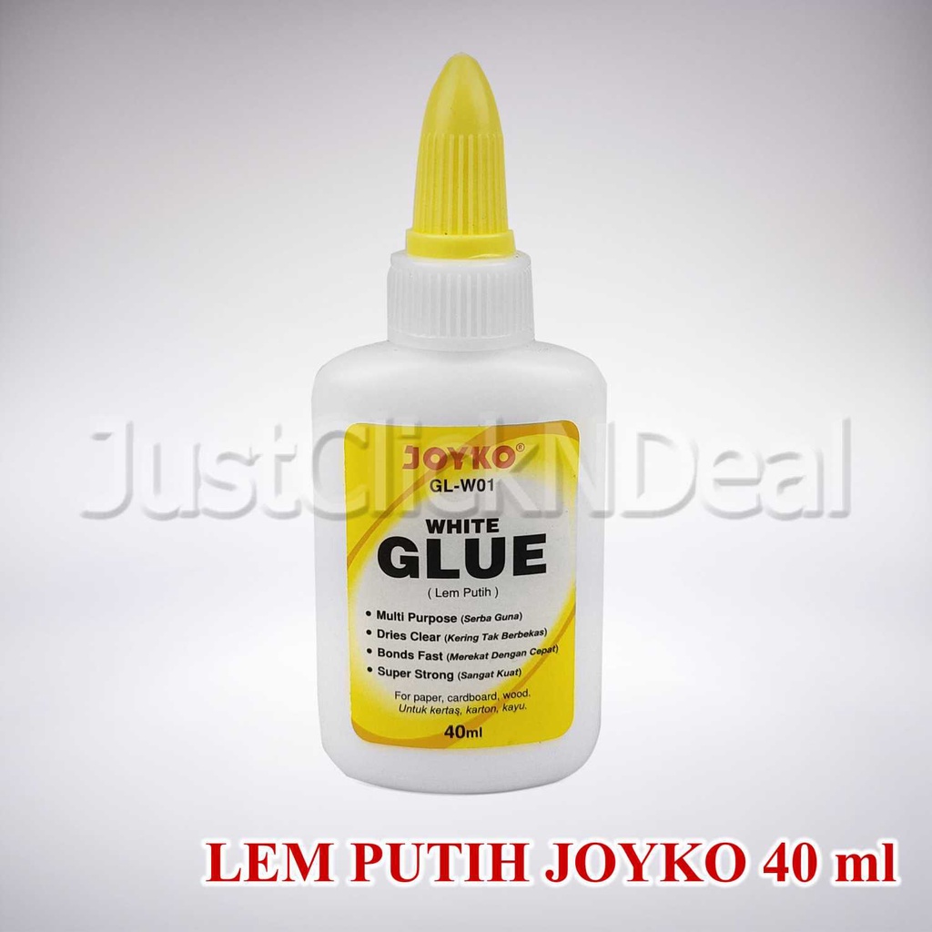 

Joyko White Glue 40 60 ml Lem Putih Serbaguna