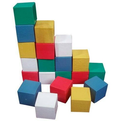 Mainan Balok Kayu Dasar Mainan Edukatif Anak Mempelajari Warna Mainan Aman Untuk Anak dan Bayi - Mai