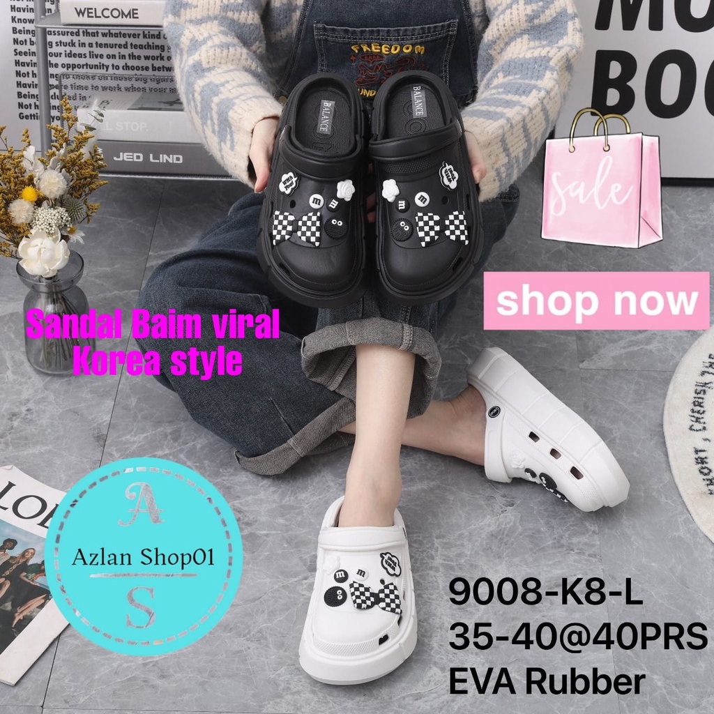 Sandal baim balance premium import korea style 9008-K8L-K6-K5 (35-40) sandal fuji wanita terbaru