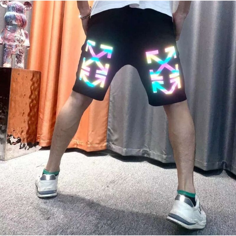 celana jogger branded OW071 / jogger pendek pria / import