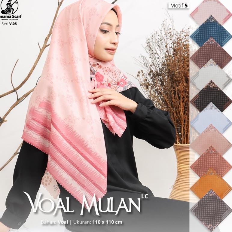 [CSM.22De22ᴮ] VOAL MOTIF SEGIEMPAT UMAMA LASERCUT HIJAB OSAKA MULAN LC