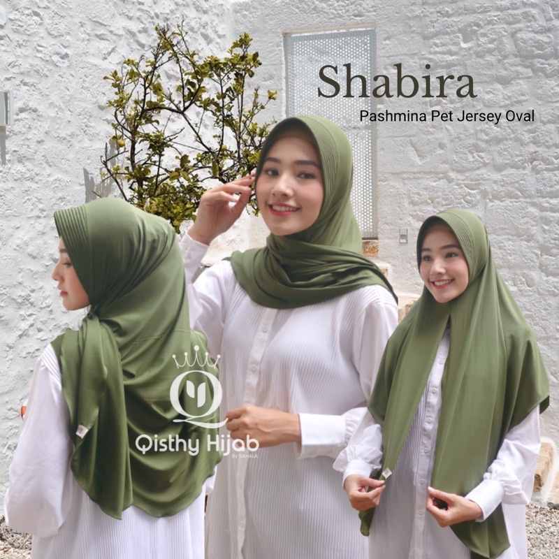 Jilbab instan Shabira | Jilbab Segitiga Instan Jersey Ped Premium / Jilbab Ped pashmina Oval Jersey / Jilbab Instan segitiga Malaysia Jersey Curve | Premium Qisthy Hijab