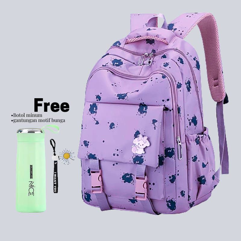 Tas Ransel Perempuan Polo Hiero Free Botol Minum 6927 Tas Wanita Import,Tas Wanita Style