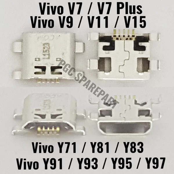 Konektor Cas Vivo V7 V7+ V9 V11 V15 Y71 Y81 Y83 Y91 Y91 Y93 Y95 Y97 #Original