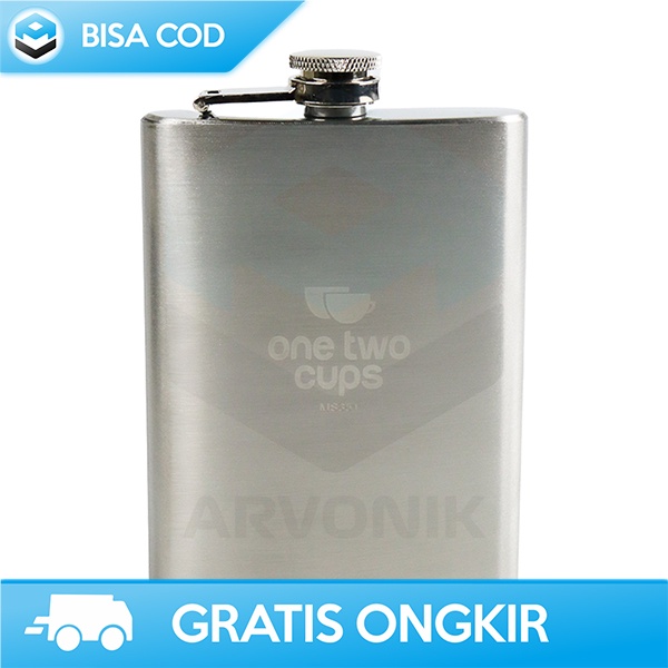 BOTOL WINE BIR 8 OZ TEMPAT MINUM UNIK ONETWOCUPS 236ML HIP FLASK MS351