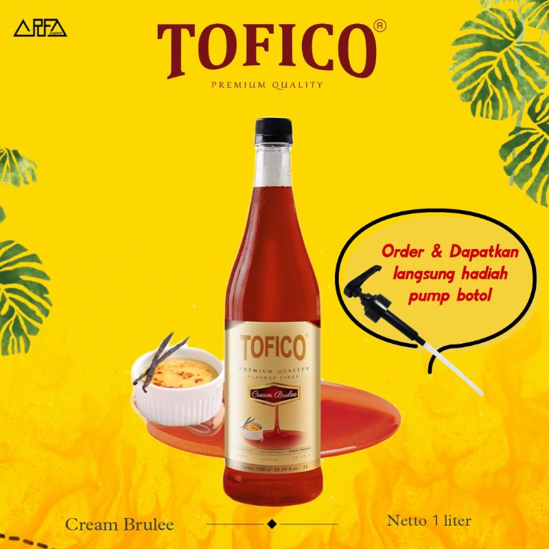 

Sirup Tofico Cream Brulee 1 liter - Simpel Sirup