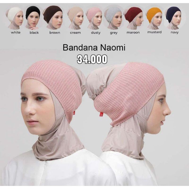 Bandana/ciput rajut naomi zoya