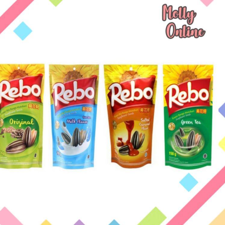 

⚡TOK SIAP 【COD Rebo Kuaci Bunga Matahari 150 gr Biji Kwaci Sunflower Seeds