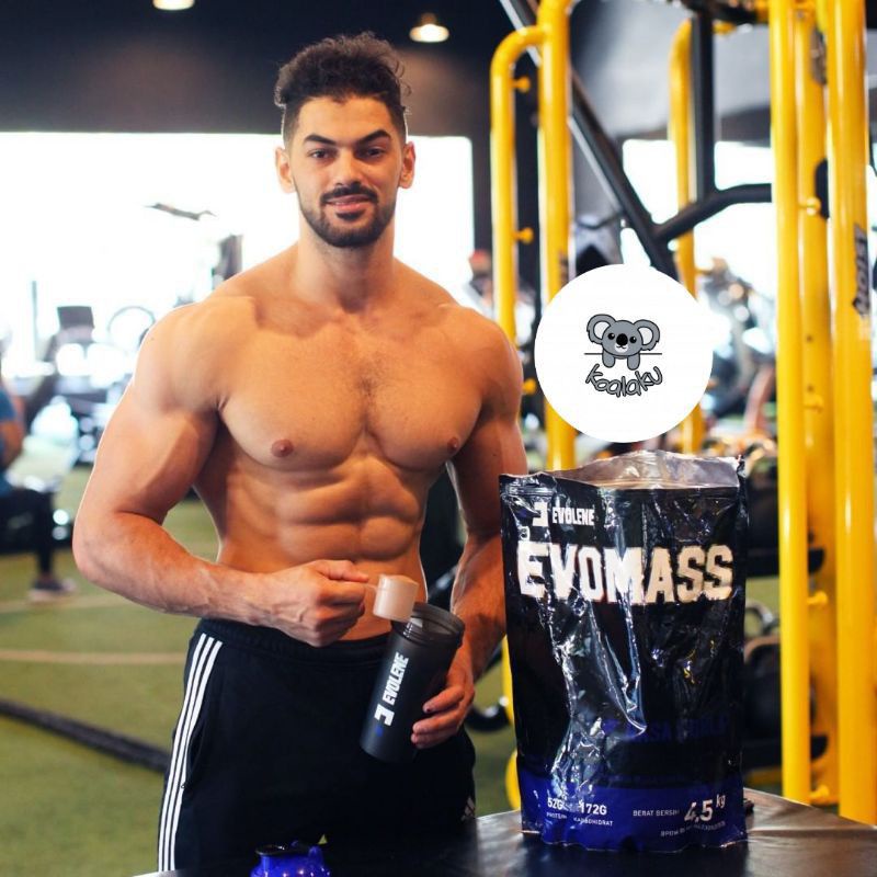 Evolene Evomass Evo Mass Gainer 5lbs 5 lbs 2.25 kg Evomas Susu Gym Penggemuk Badan
