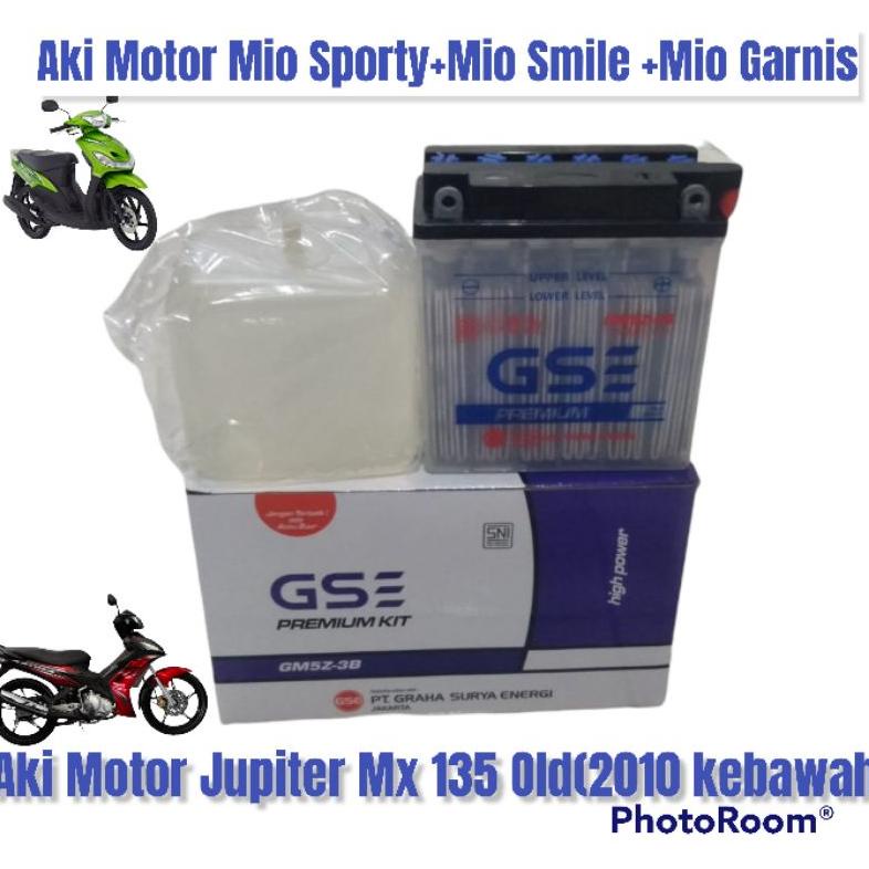 Aki Motor Mio Sporty +Mio Smile GM5Z-3B Aki Basah Mio Sporty Mio Smile