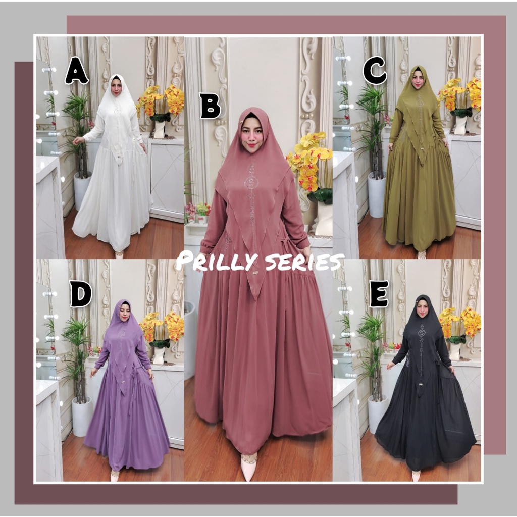 Prilly/prily/prili series syari/gamis ori by Syafeera