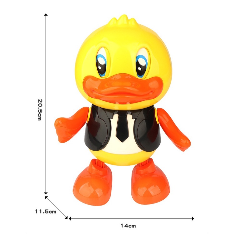 Mainan Anak DUCK GENTLEMAN Bebek Goyang Bebek Nari Dancing Duck Lampu