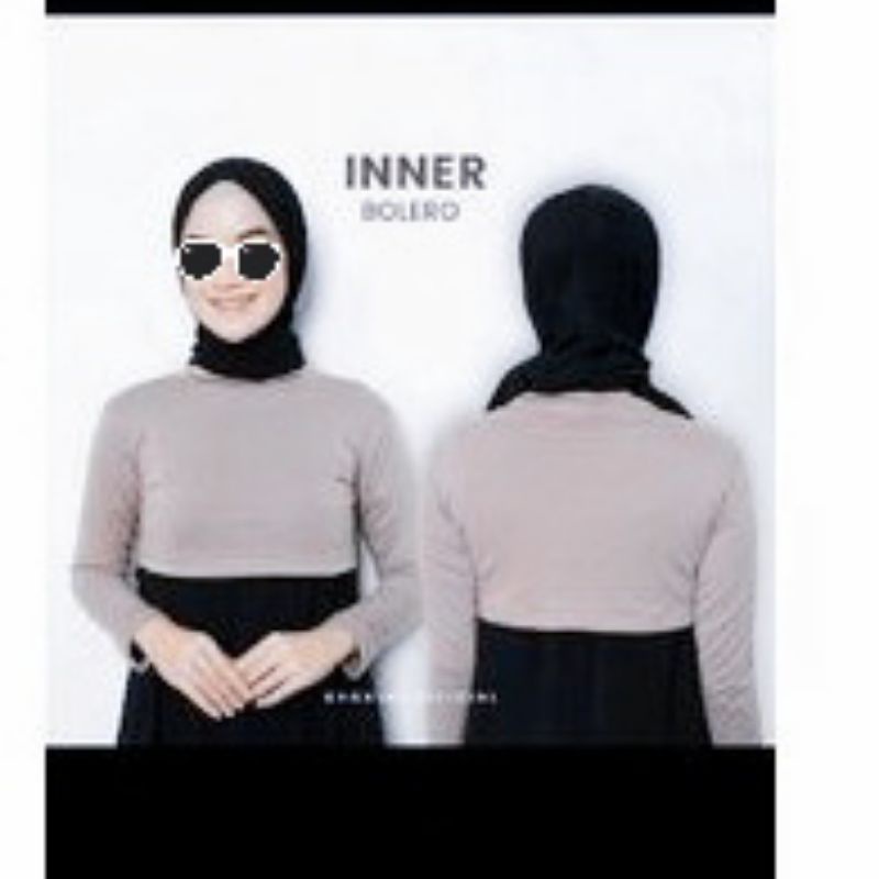 Inner Borero Atasan Crop Crincle Airflow Inner India Lengan Panjang Terbaru