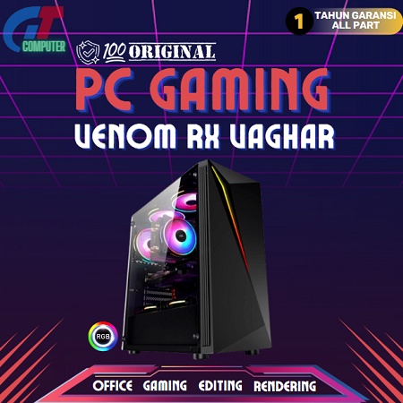 PC Gaming Lengkap i3 10105F Generasi 10 / VGA GTX 1650 4GB / Ram 16GB / MONITOR 24 INCH